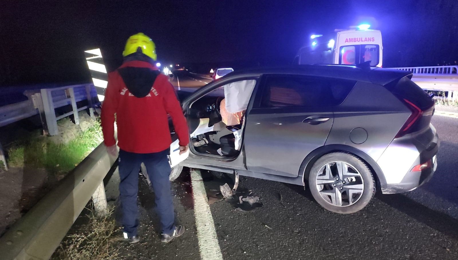 havranda otomobil ile motosiklet carpisti 1 yarali 1I2kvlwv.jpg