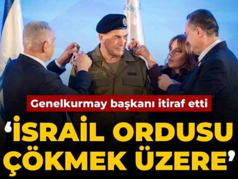 Genelkurmay başkanı itiraf etti: İsrail ordusu çöküyor